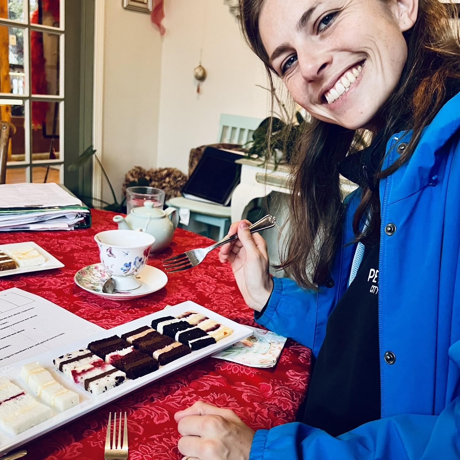 Tasting wedding cakes - we can’t wait to share!