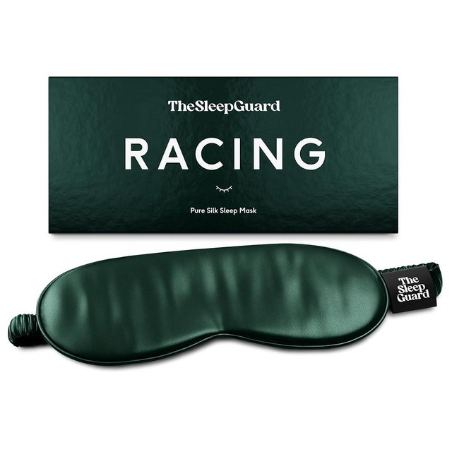 TheSleepGuard Pure Silk Sleep Mask [100% 6A Mulberry Silk, 22 Momme] Light Blocking Travel Essentials. Eye Masks for Sleeping. Black Oeko-Tex Blindfold. Eye Covers for Men & Women