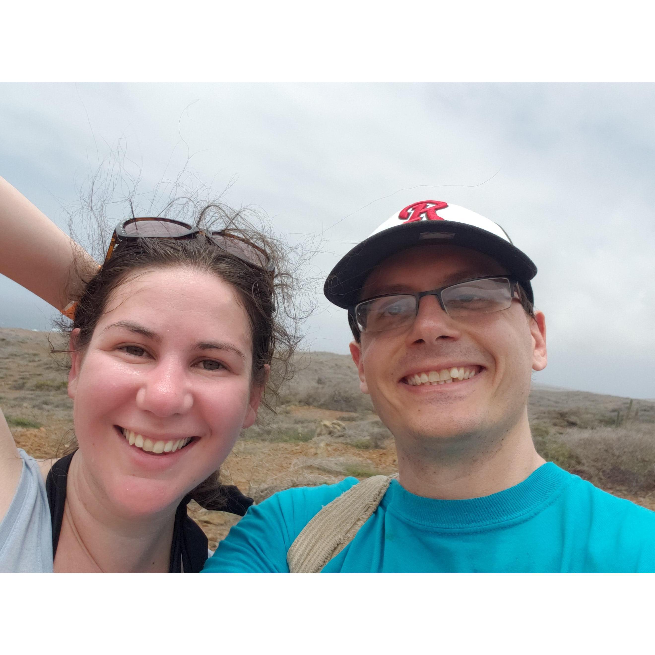 On the worst hike ever! Three hours in a desert! We were not prepared.