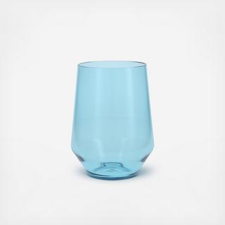Sole Outdoor Stemless Wine Glass, Set of 6