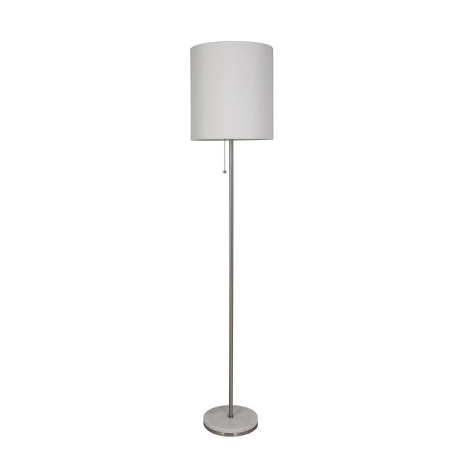 Marble Base Stick Floor Lamp Nickel - Project 62™