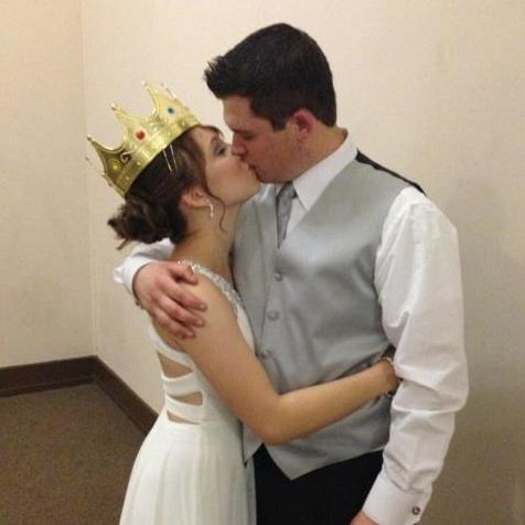 Senior Prom - Nate was crowned prom king!