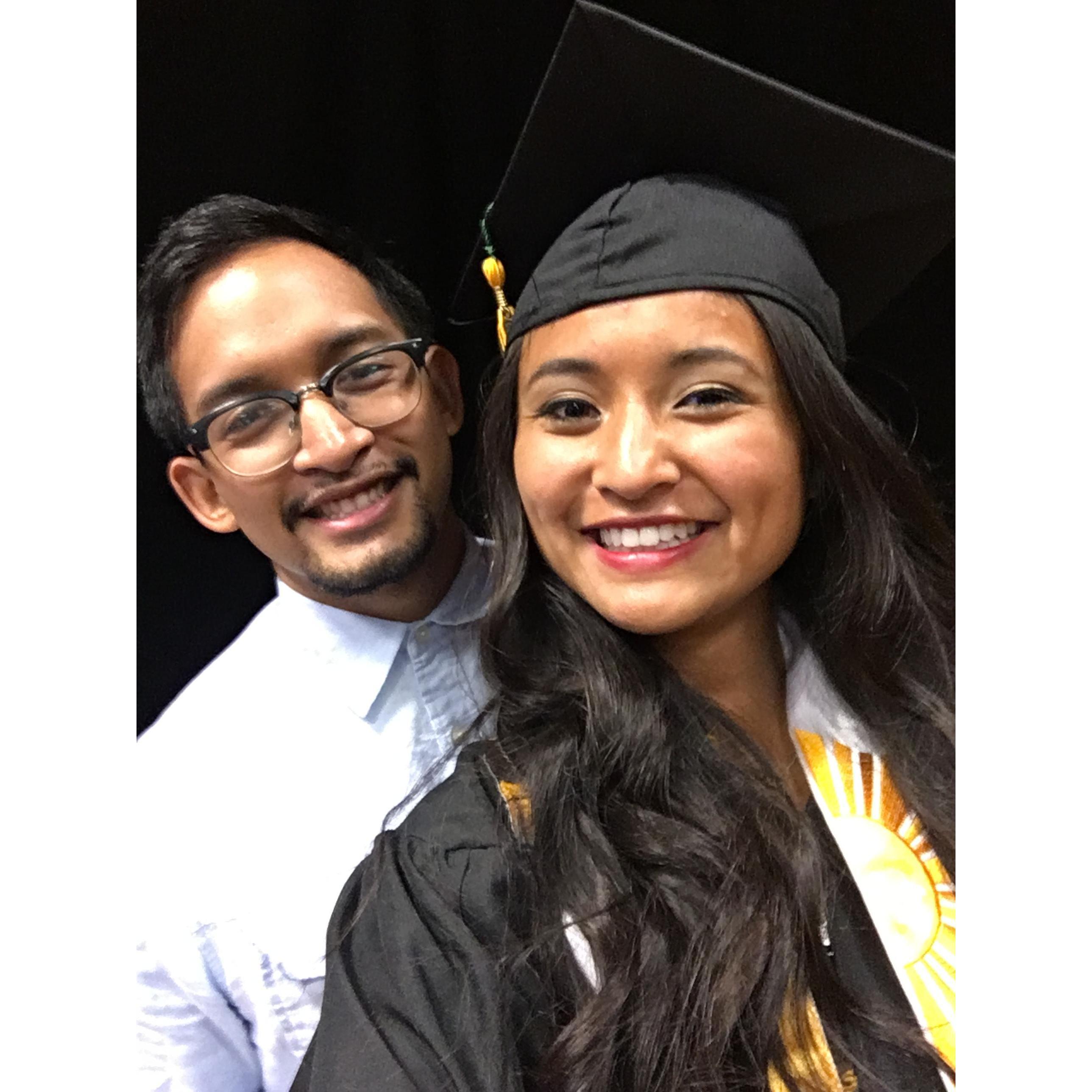 Rosalie graduated! 
May 2016