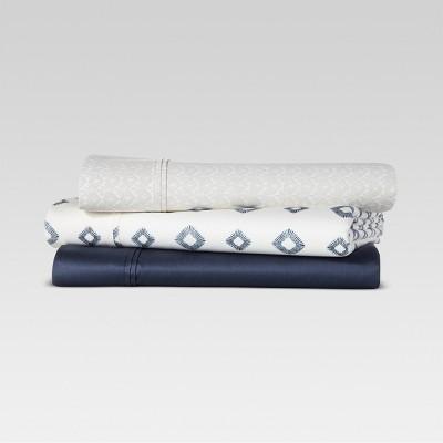 White/Blue Diamond Sheet Set