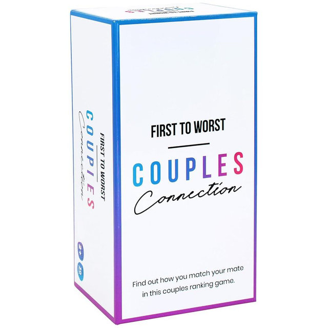 FIRST TO WORST Couples Connection Party Game - The Game About How Your Mate Ranks Things - Adult Card Game for Partners, Husbands, Wives, Girlfriends, Boyfriends and Board Games Night with Your Group