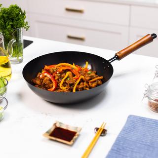 Classic Series Carbon Steel Ceramic Nonstick Stir Fry Pan