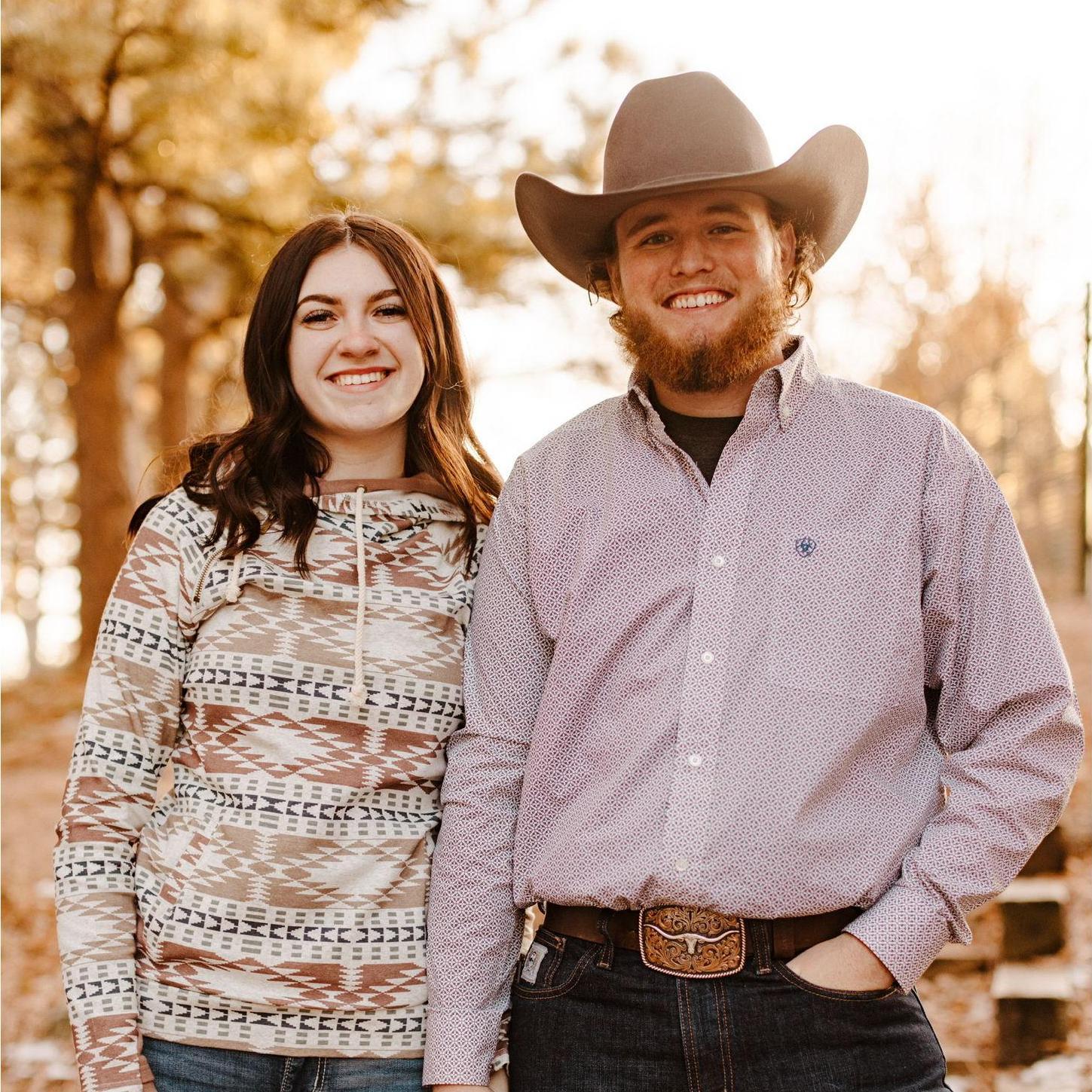 Our first professional photos together- shortly after moving to Wyoming!