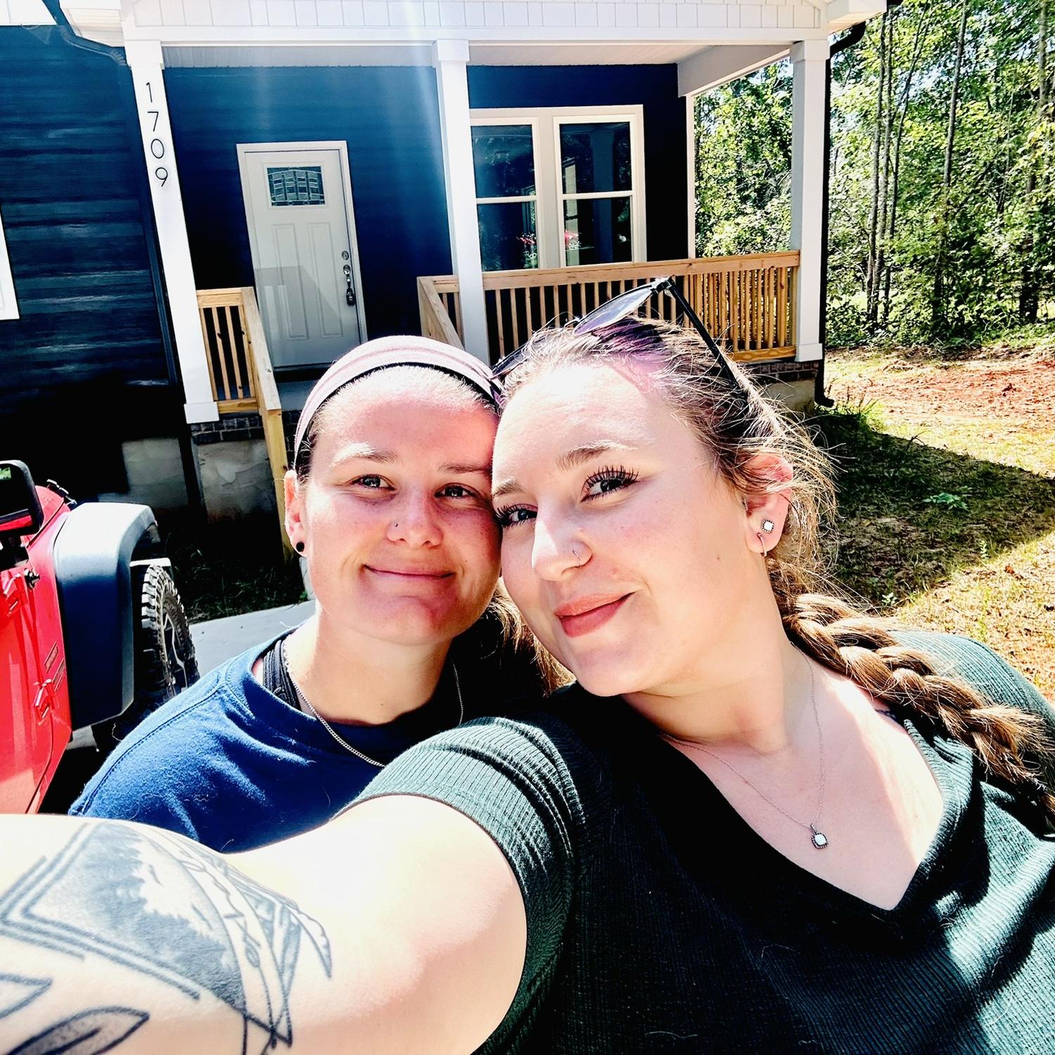 We bought our first home when we took a wild leap to move across country to North Carolina! Such a scary time of our lives, but has made us stronger than ever!
