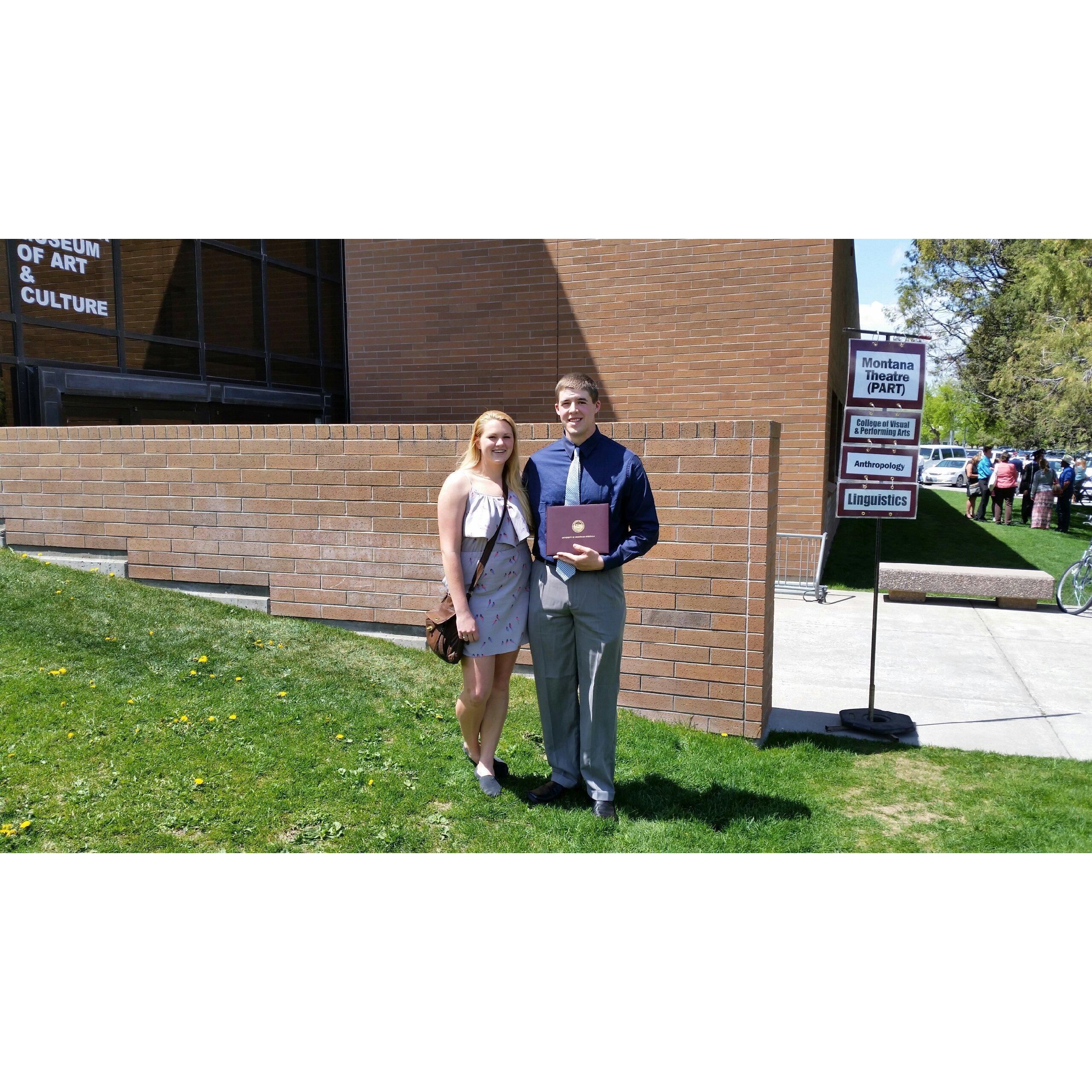 Colton's college graduation