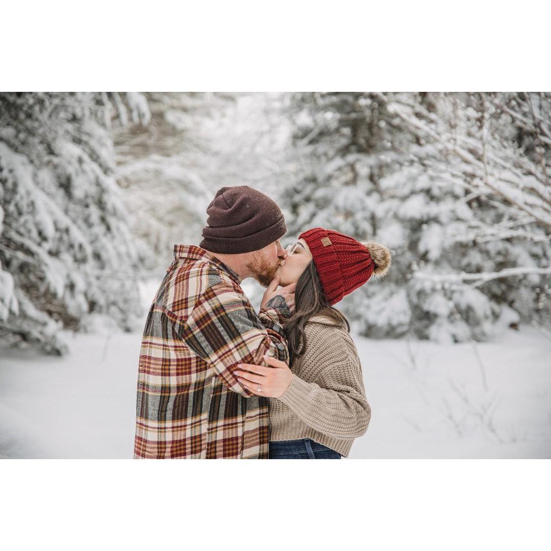 We loved our winter engagement photoshoot in the Adirondacks!