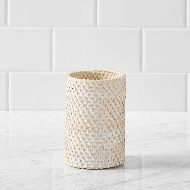 Tava Tooth Brush Holder, White wash