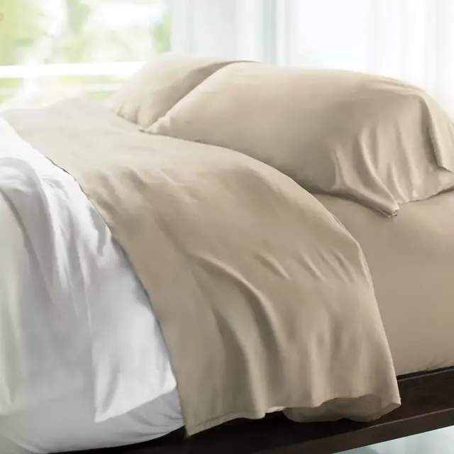 Cariloha® Resort 400-Thread-Count Viscose Made From Bamboo King Sheet Set in Stone