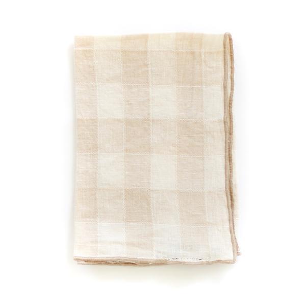 Gingham Napkin, Crème