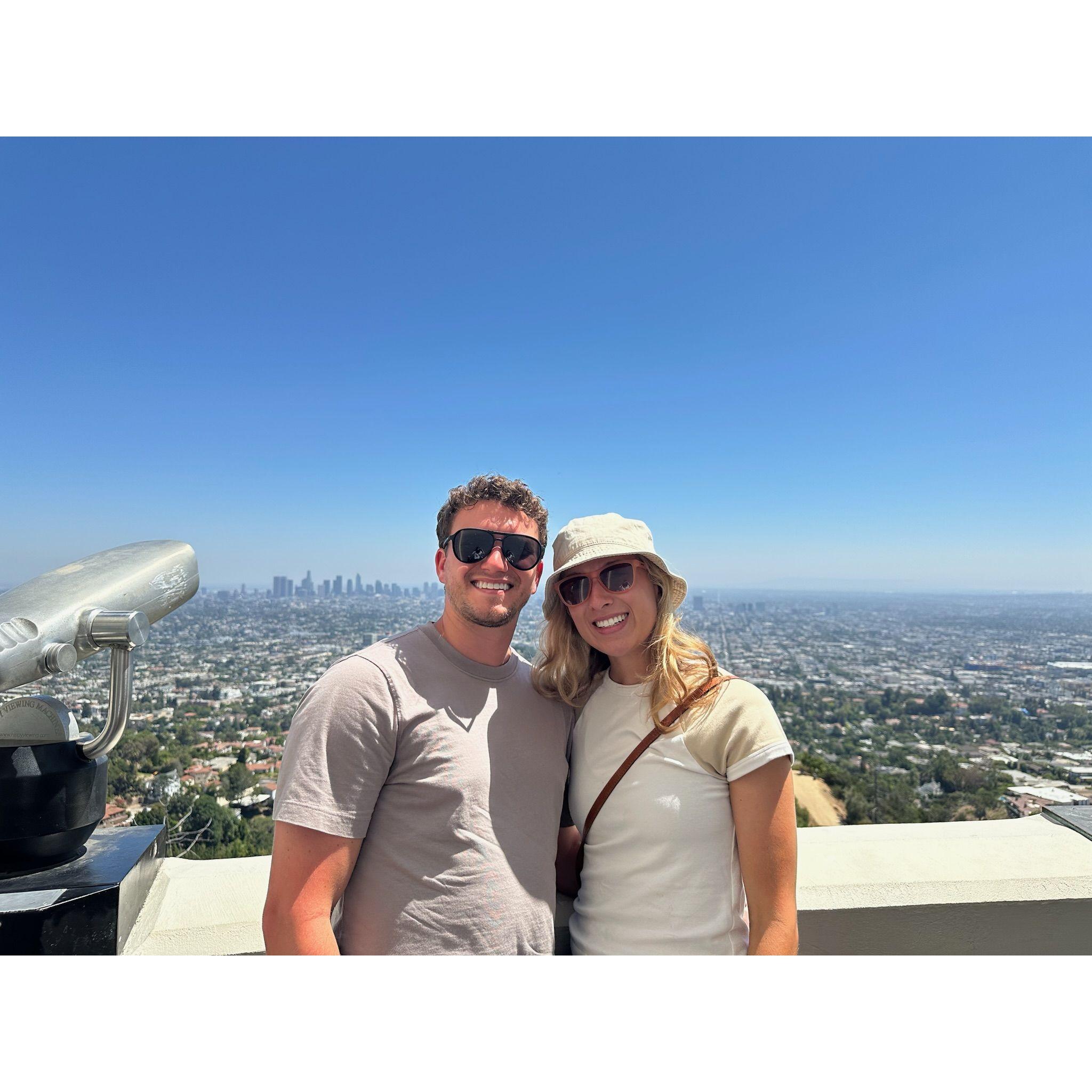 Our first vacation together this summer in LA.