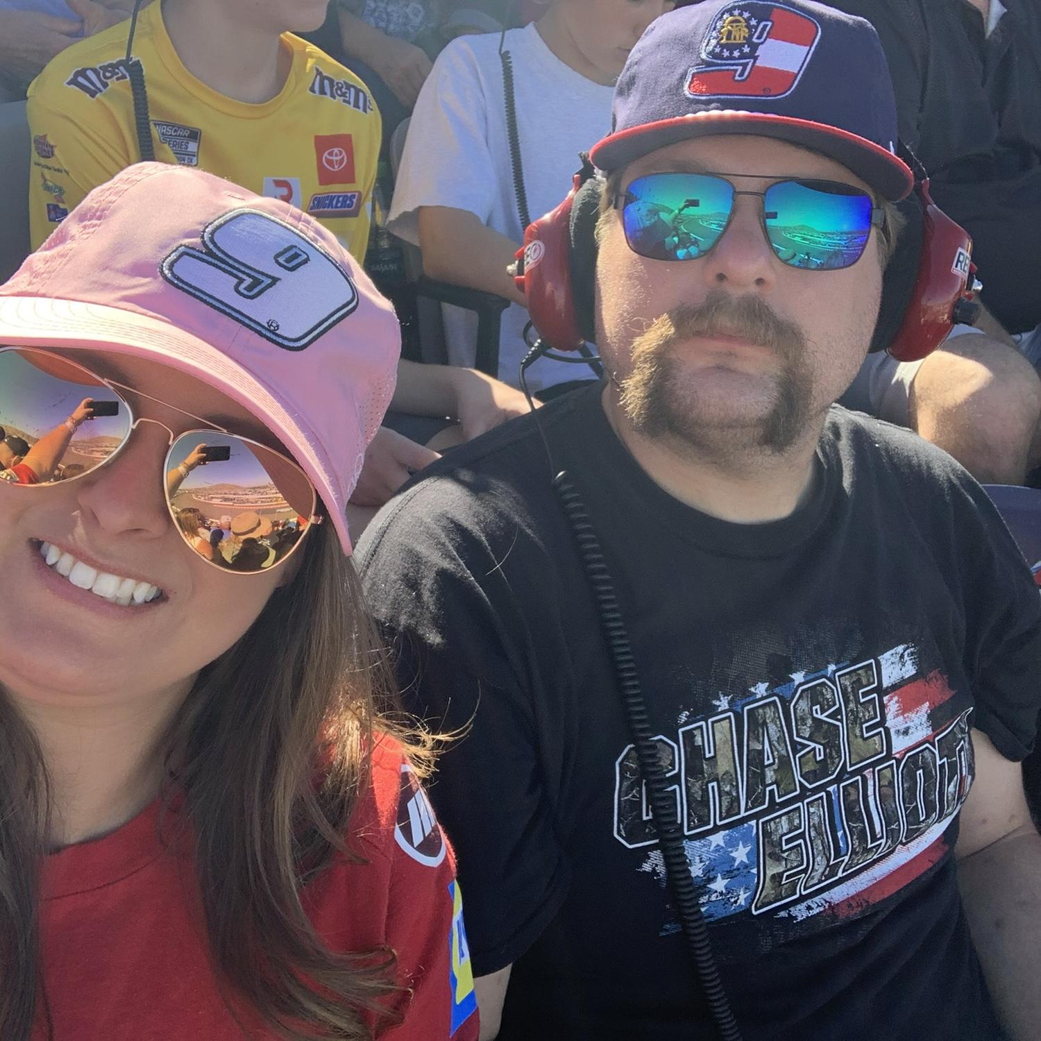 At the Nascar Chanpionship race for Kyle’s 30th birthday