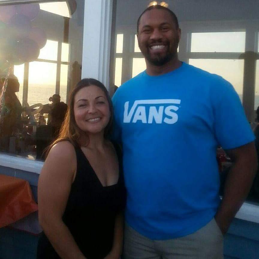 Our first photo together "as a couple"