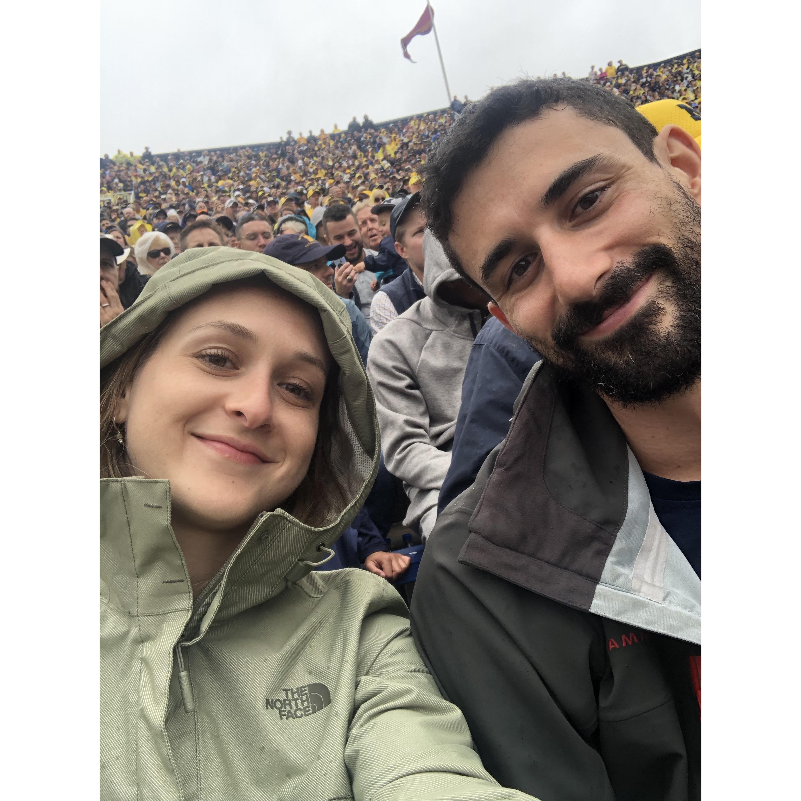 Marina's 1st time at Michigan's stadium (Go Buckeyes)