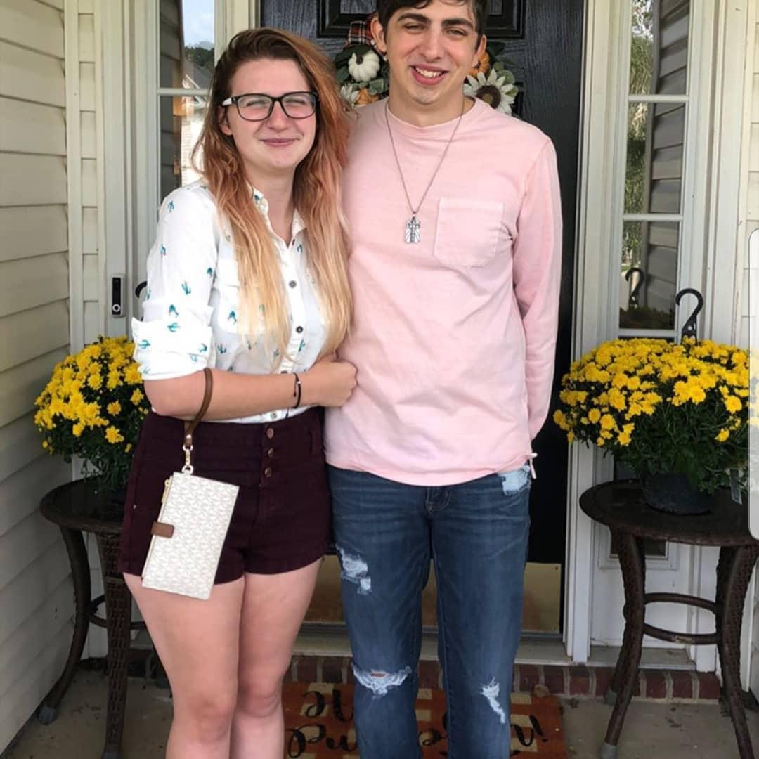Taylor and Nathan paid for Olivia to fly to NC for Darien's birthday to surprise him. This photo was their first, physical in-person, date, given their relationship was long distance.