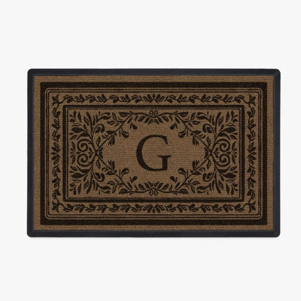 “Letter G” Manor Monogram Doormat | Ruggable
