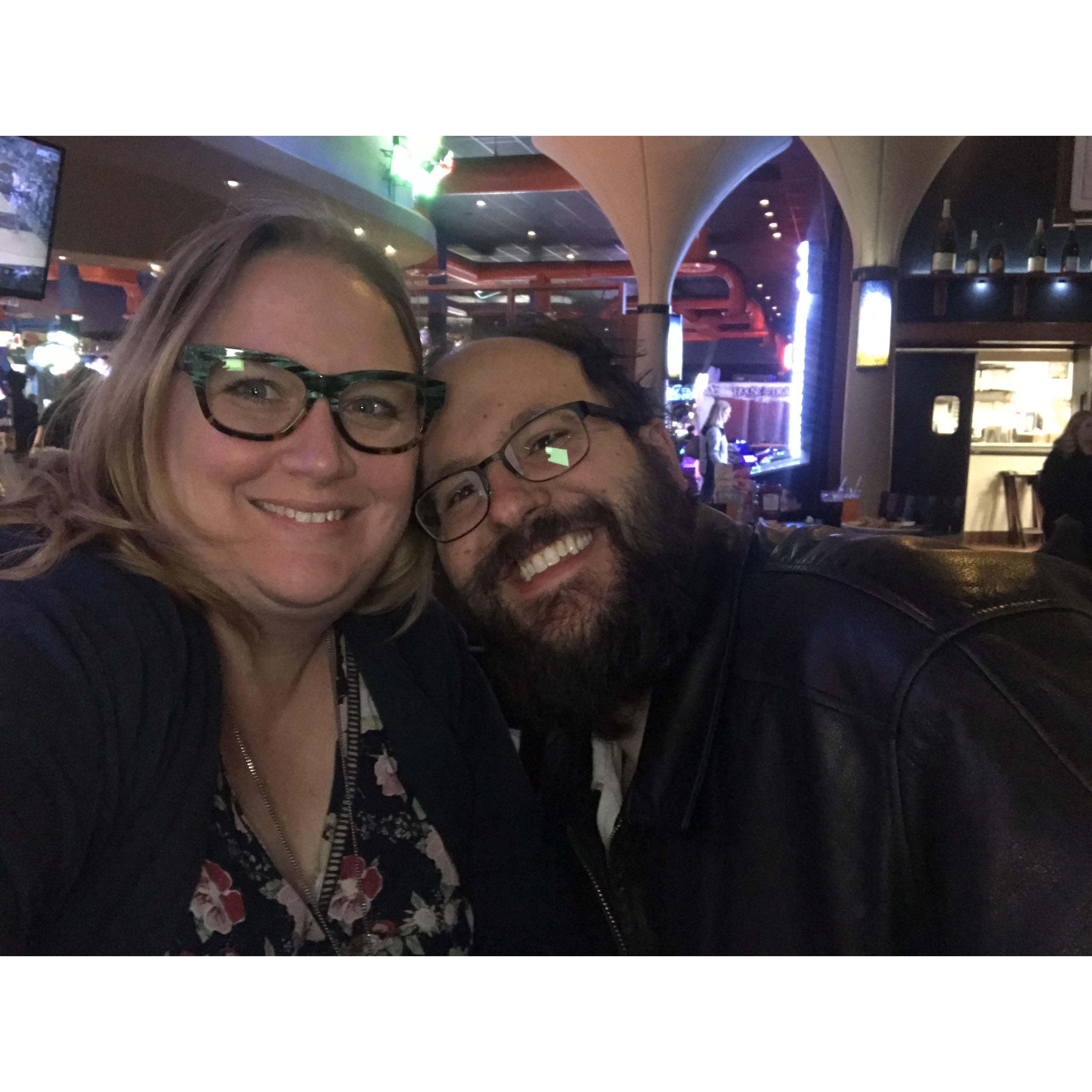 One of our date nights spent together chatting and having fun being kids