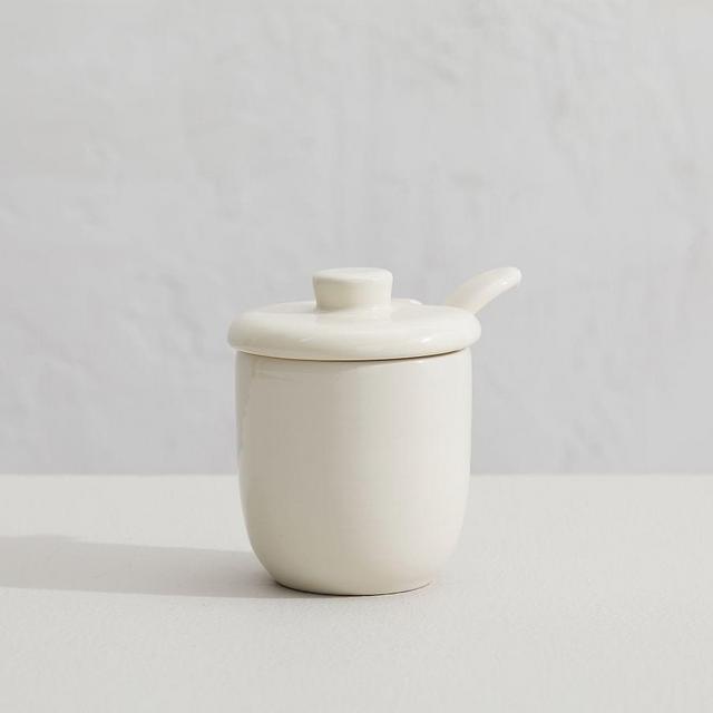 Joshua Stoneware Sugar Bowl - Ivory