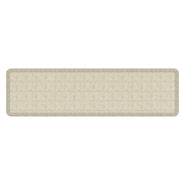 NewLife by GelPro Decorative Foam Floor Mat, 20" x 72", Tweed Antique White