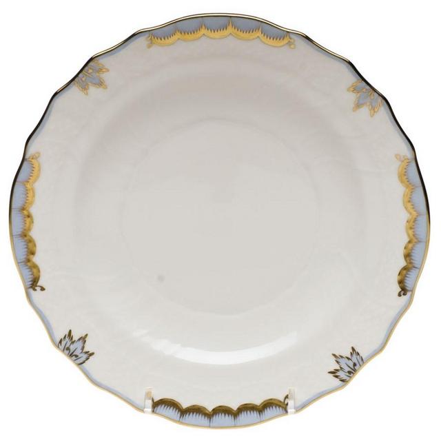 HEREND PRINCESS VICTORIA SALAD PLATE, LIGHT BLUE