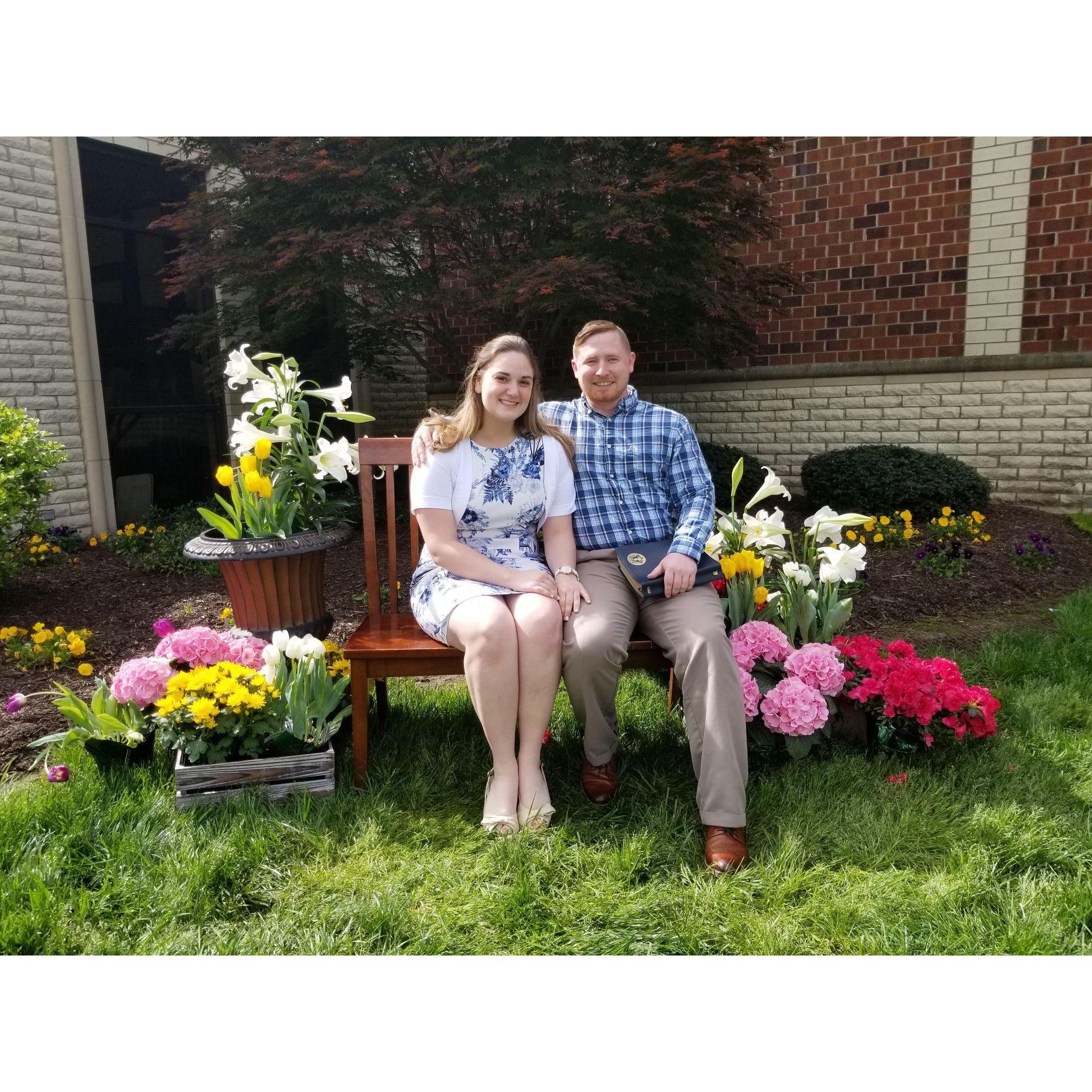Celebrating Easter at the Heights Baptist Church.
