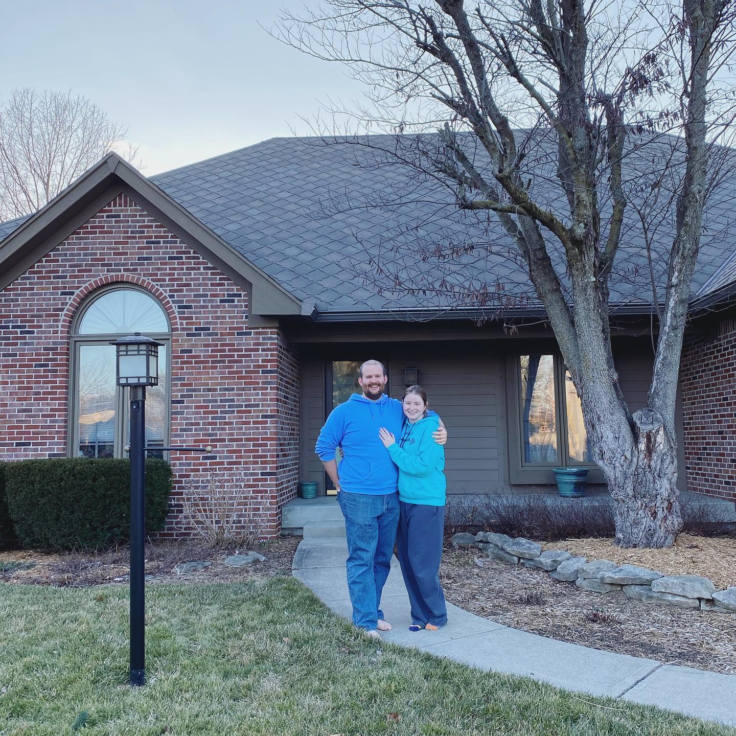 That time we bought a house, moved in, and he proposed while I was in sweatpants.