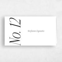 White Wedding Place Card - Mycenae