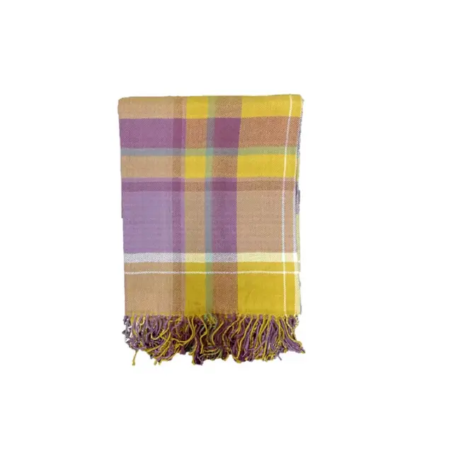 Bee & Willow™ Plaid Fringe Woven Outdoor Throw Blanket