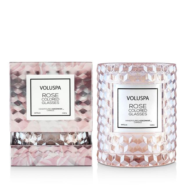 Voluspa Rose Colored Glasses Cloche Candle