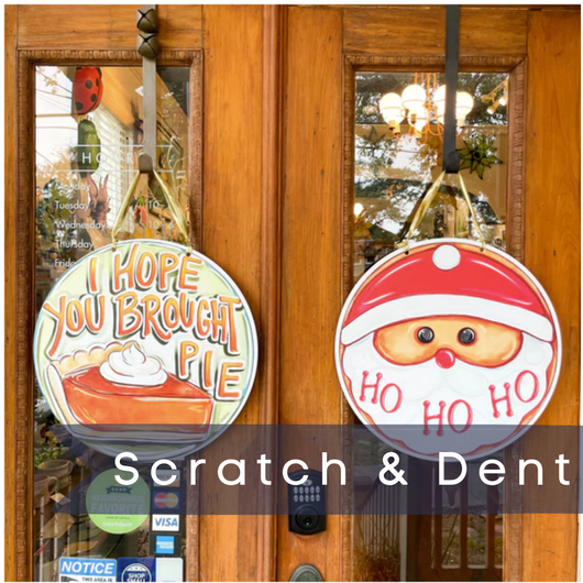 Double Sided Hope You Brought Pie / Santa Cookie Door Hanger