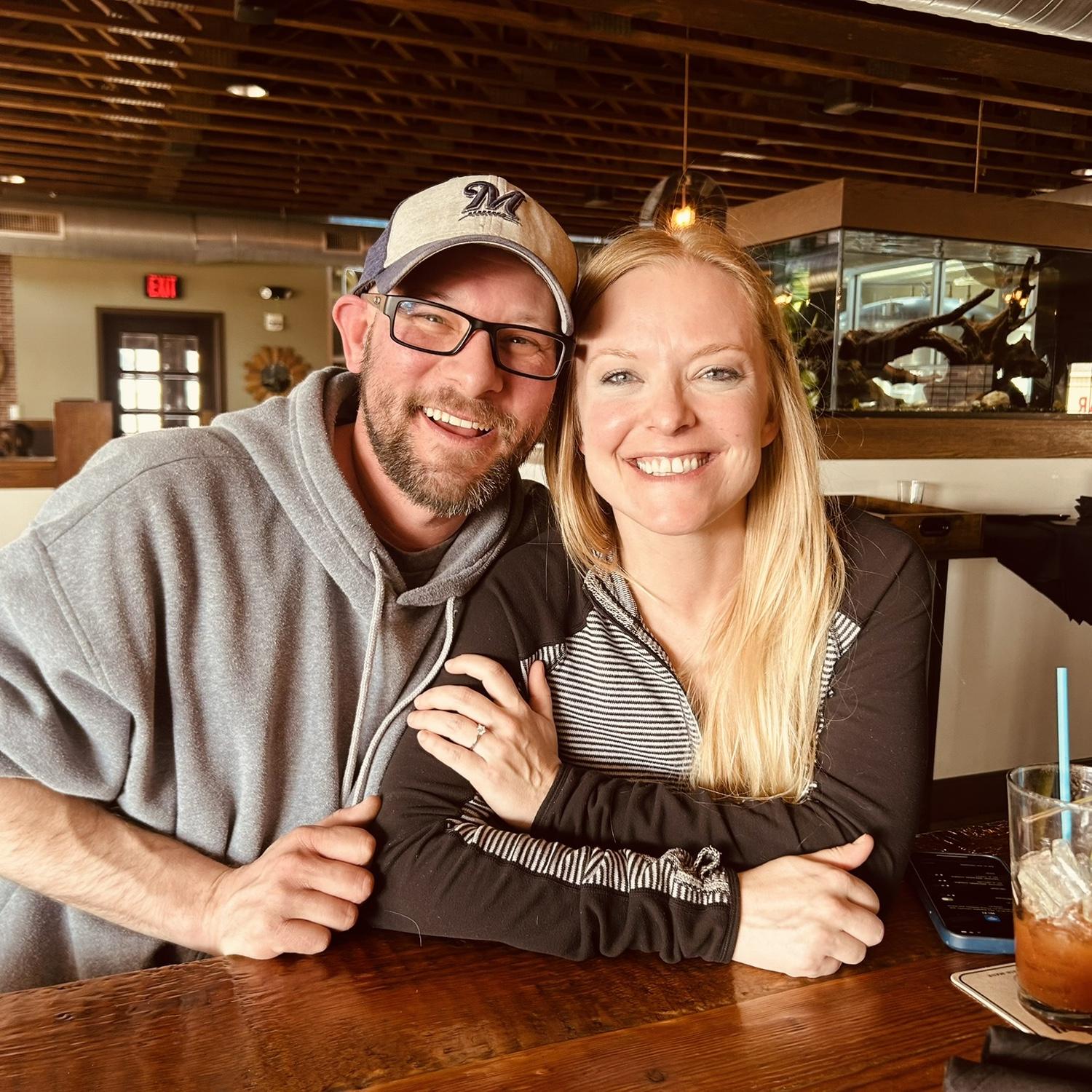 Engagement Day: I spy with my eye a ring on that finger!