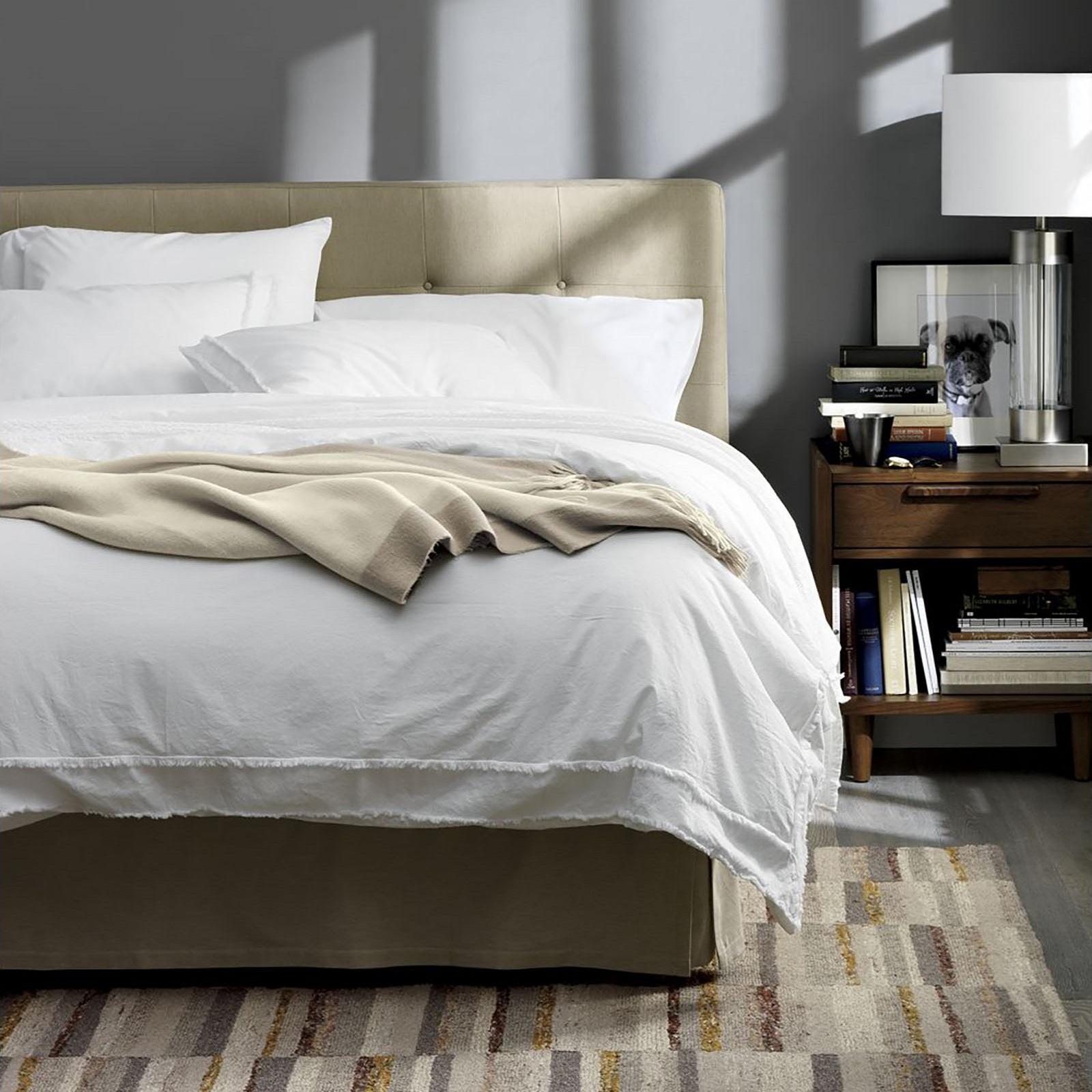 Crate And Barrel Washed Organic King Duvet Cover Zola