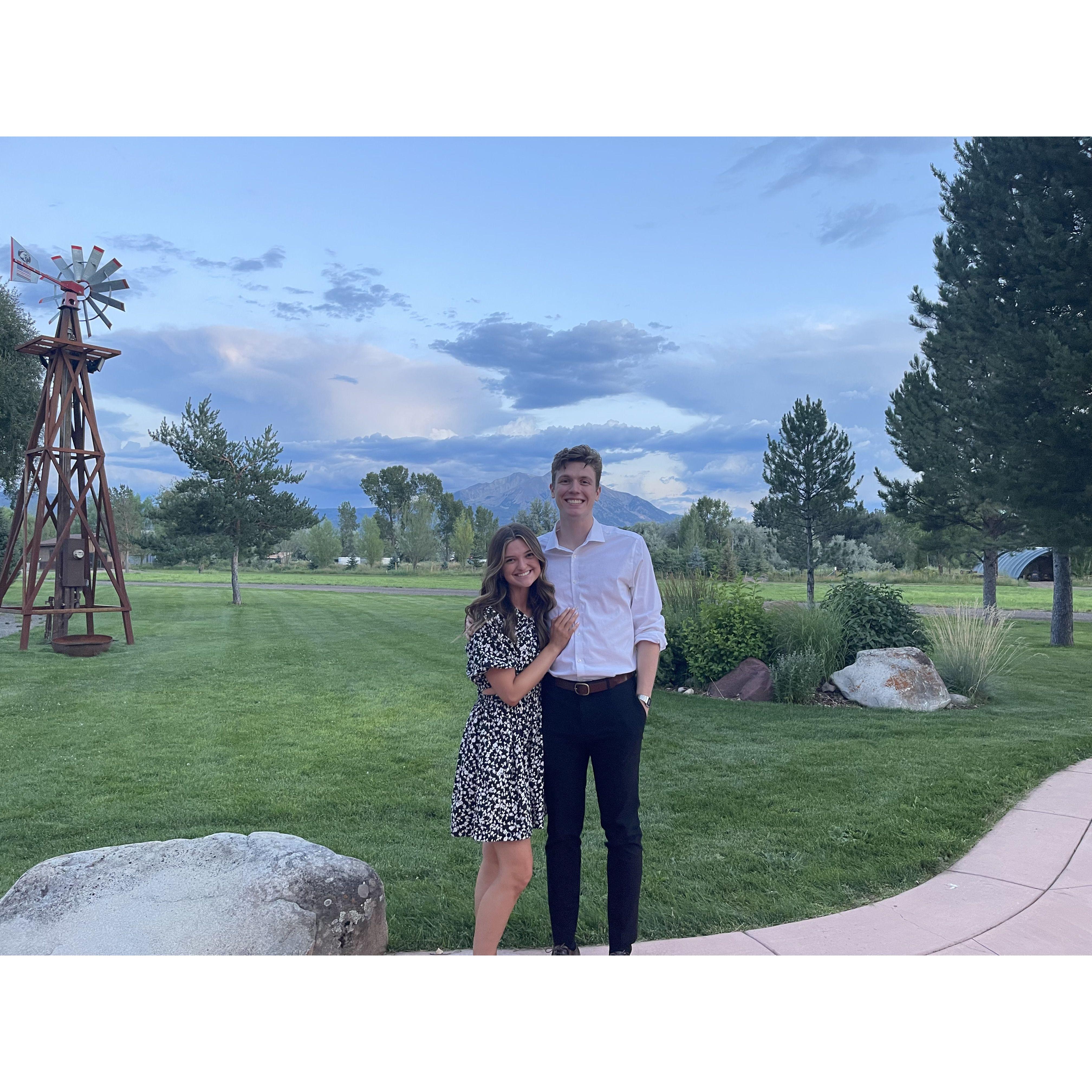 In Colorado at our best friends wedding!