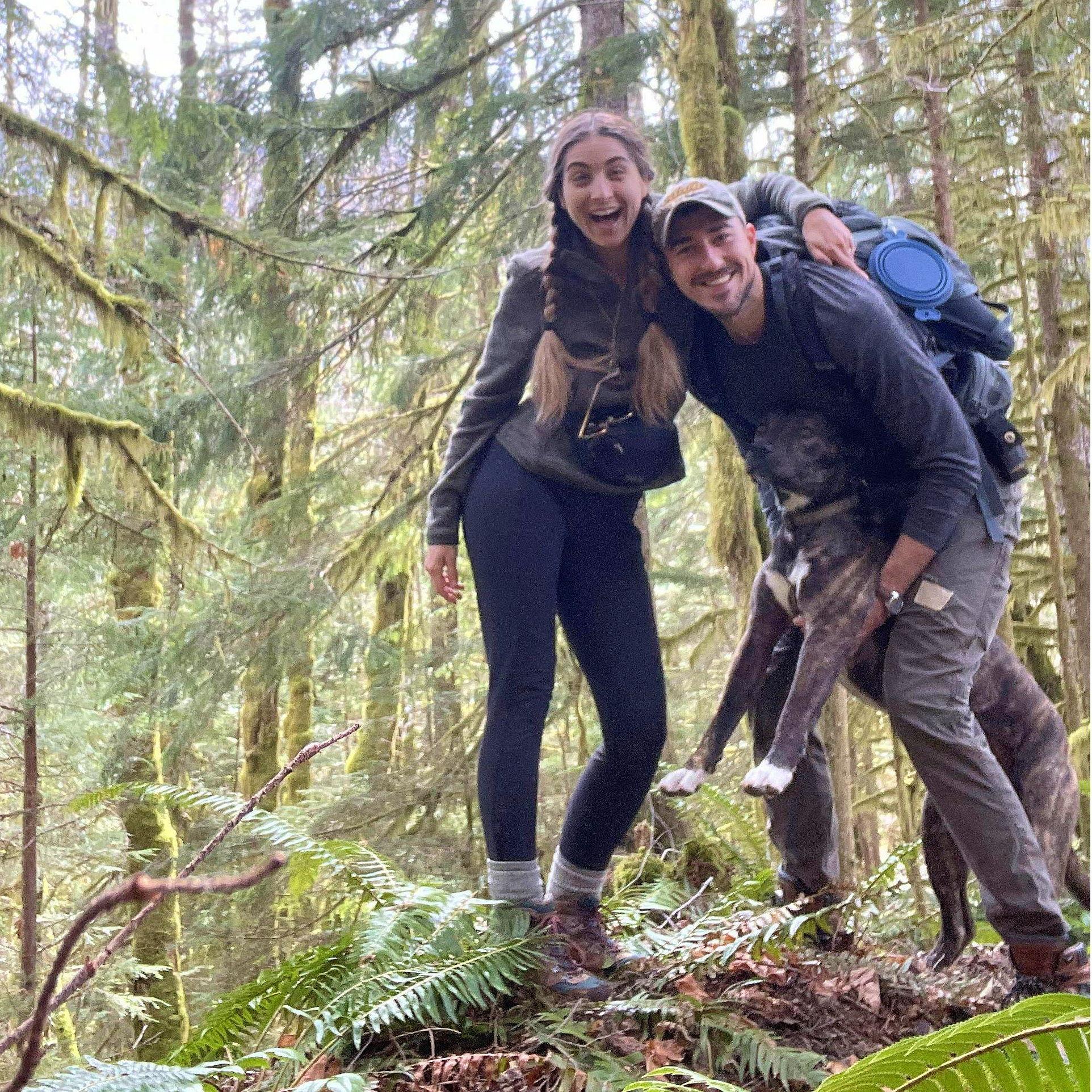 Field trip outside of Seattle. Taz looks thrilled.