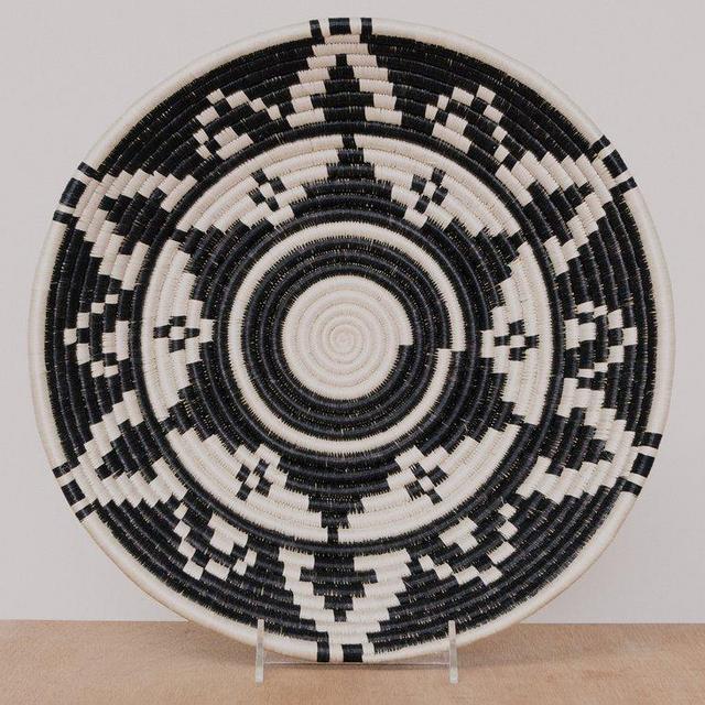Jumbo Black + White Intore Basket
