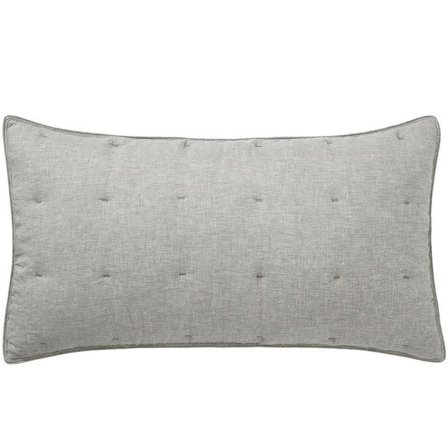 Belgian Flax Linen Comforter Sham, Flagstone, King, Set of 2