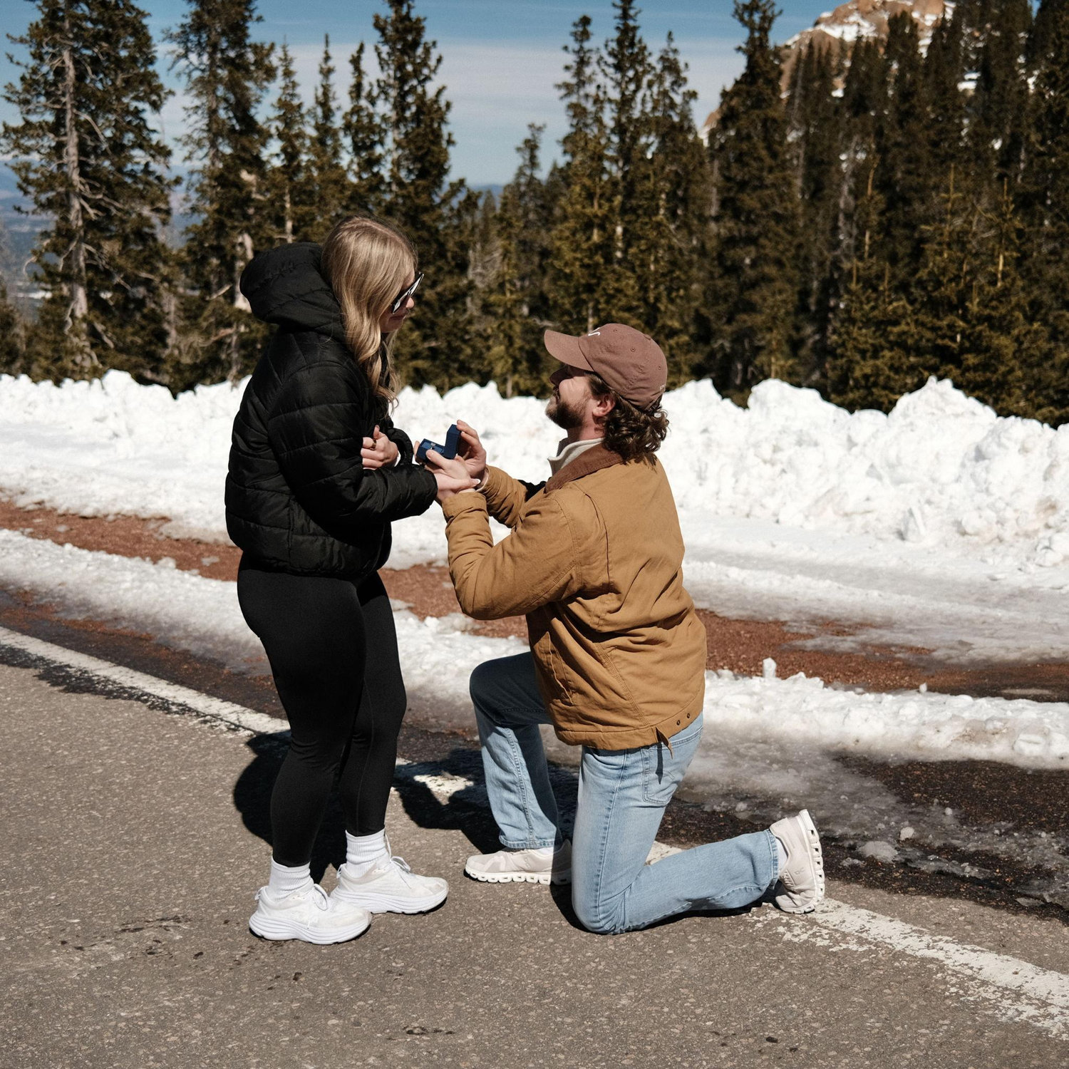 When he proposed on Pike's Peak!
