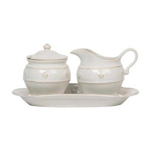 Sugar and Creamer Set/3pc - Whitewash