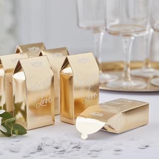Gold Confetti Box