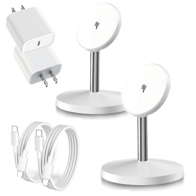 Magnetic Wireless Charger Charger Stand Stand Magnetic Pad,2Pack Fast Magnet Charging Station for Phone 16 ProMax/16 Plus/15/14/13/12 Magnet Wireless Charging Station