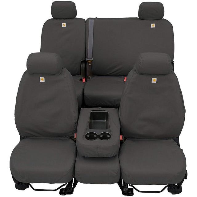 Covercraft - SSC8426CAGY Carhartt SeatSaver Second Row Custom Fit Seat Cover for Select Ford F-150 Models - Duck Weave (Gravel)