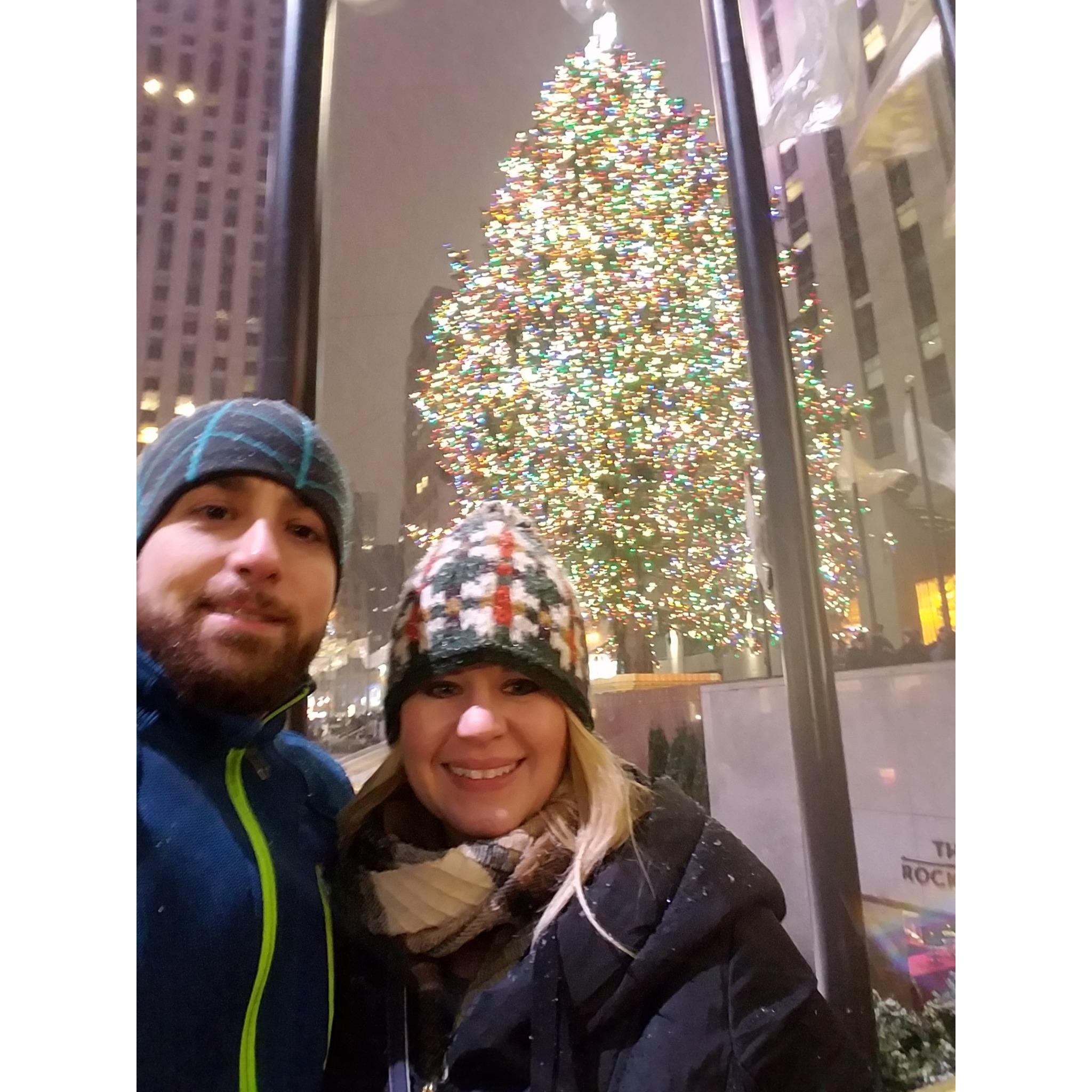 First time going to see the Rockefeller Center tree together