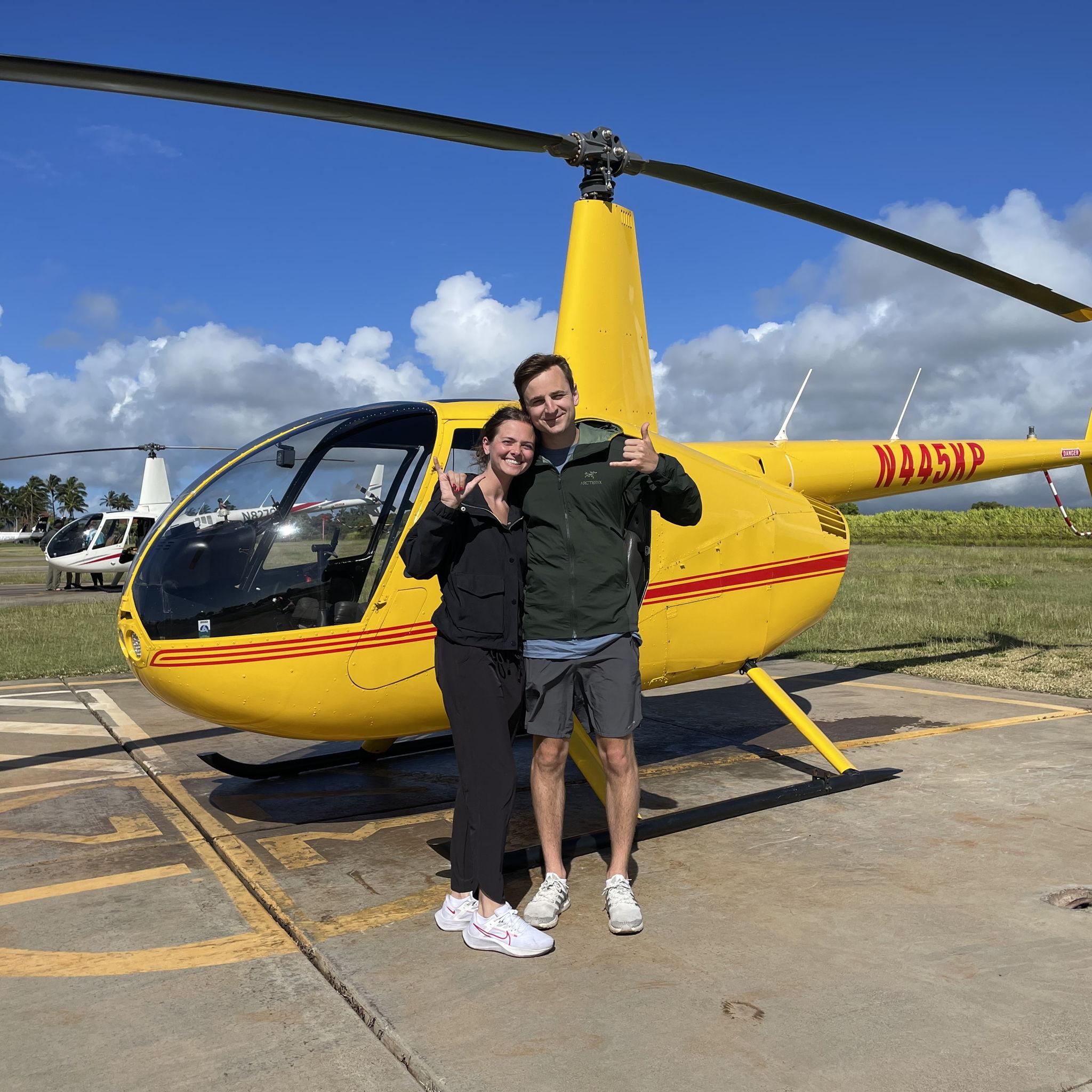 Doors off helicopter tour in Kauai