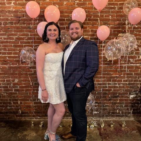 Our sweet engagement party with some of our friends and family.