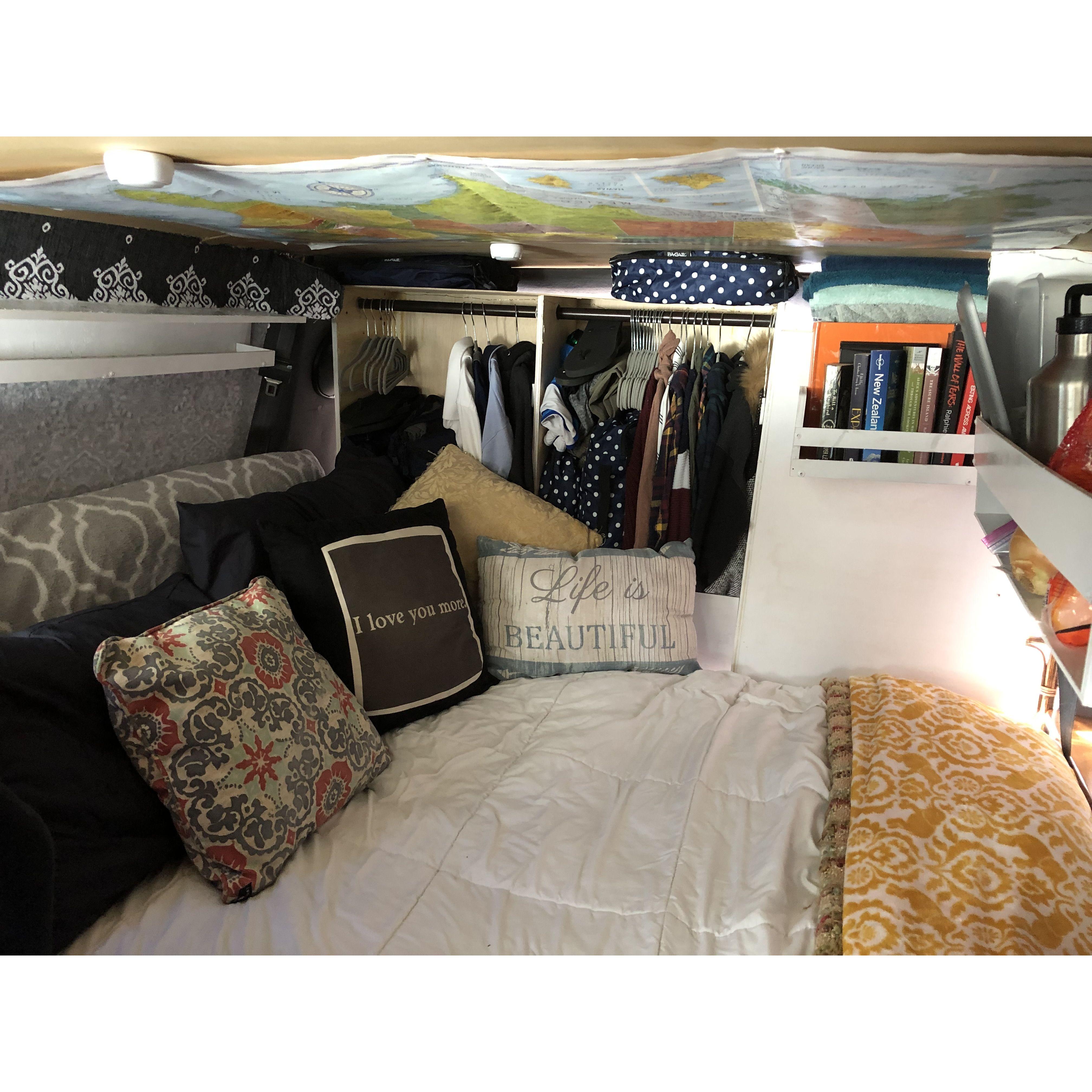 our bedroom/closets/library