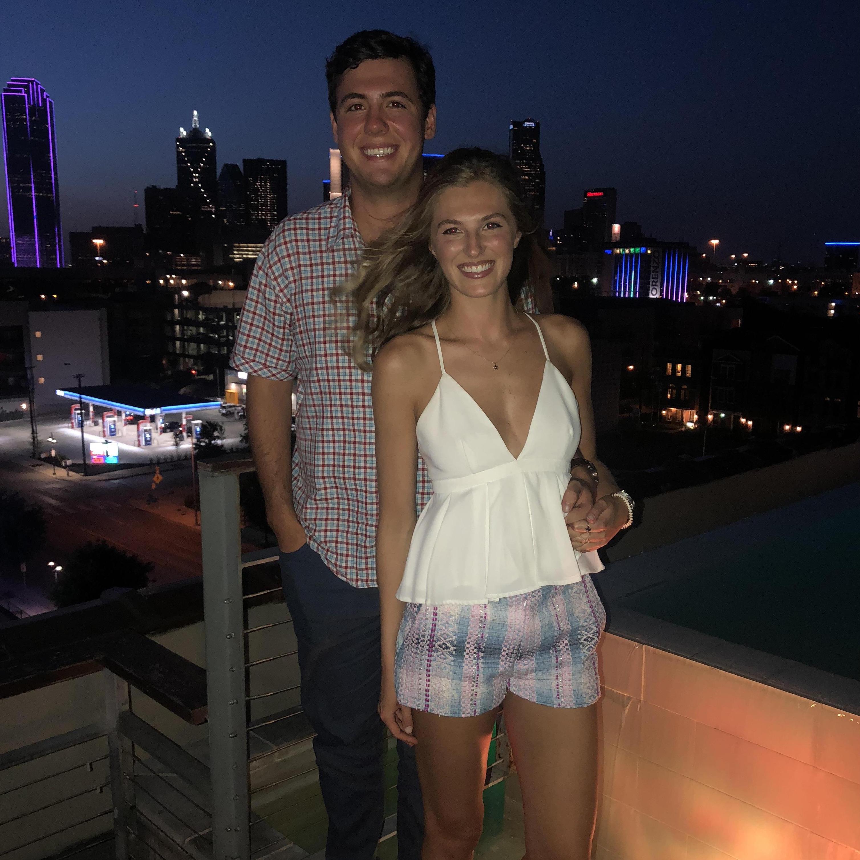 Visiting Dallas before I moved. Carter took us to the spot with the best view of the Dallas skyline for sunset!