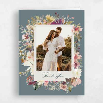 Teal, Blue Wedding Thank You - Ciliegio Photo